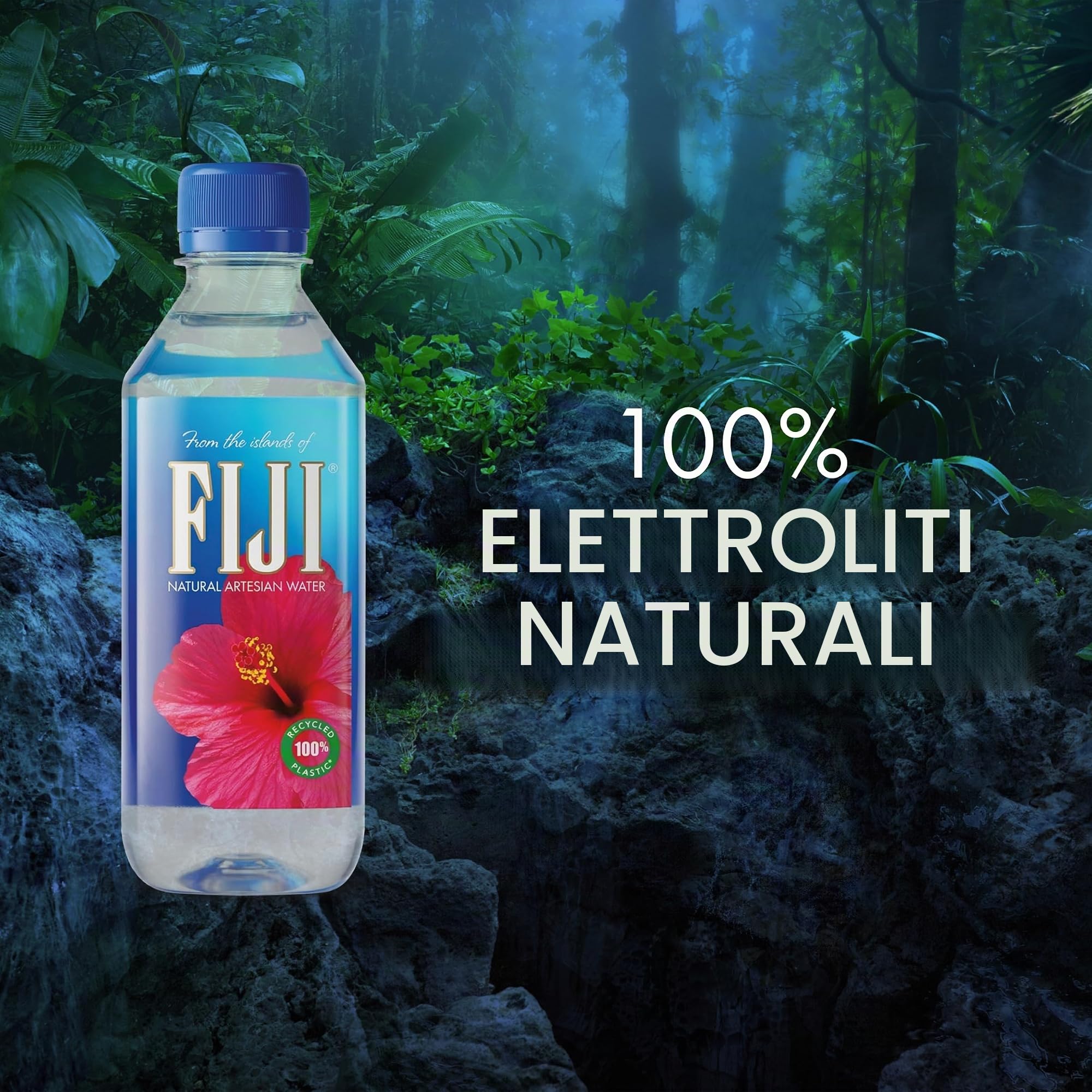 Acqua delle Fiji Naturale Artesiana in Bottiglia 330mL / 11,15 Fl Oz (confezione da 24) - 100% Naturale Elettroliti - NUOVO