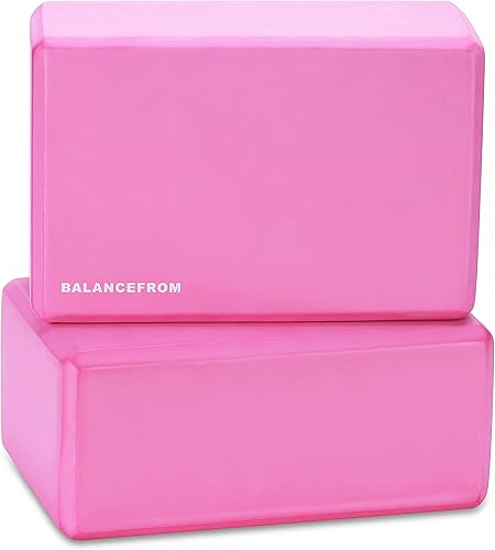 Miniatura 2 de BalanceFrom GoYoga - Juego de 2 bloques de yoga de alta densidad, 9 x 6 x 4 pulgadas cada uno