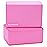 Fitvids Set of 2 High Density Yoga Blocks, 9x6x4 Each, Pair (Pink)