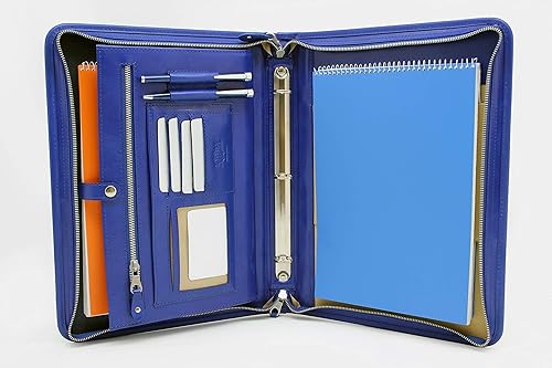 Miniatura 2 de Noda Carpeta portafolio con cremallera, organizador de documentos de currículum de entrevista. Soportes internos para iPadtableta (hasta 10.1