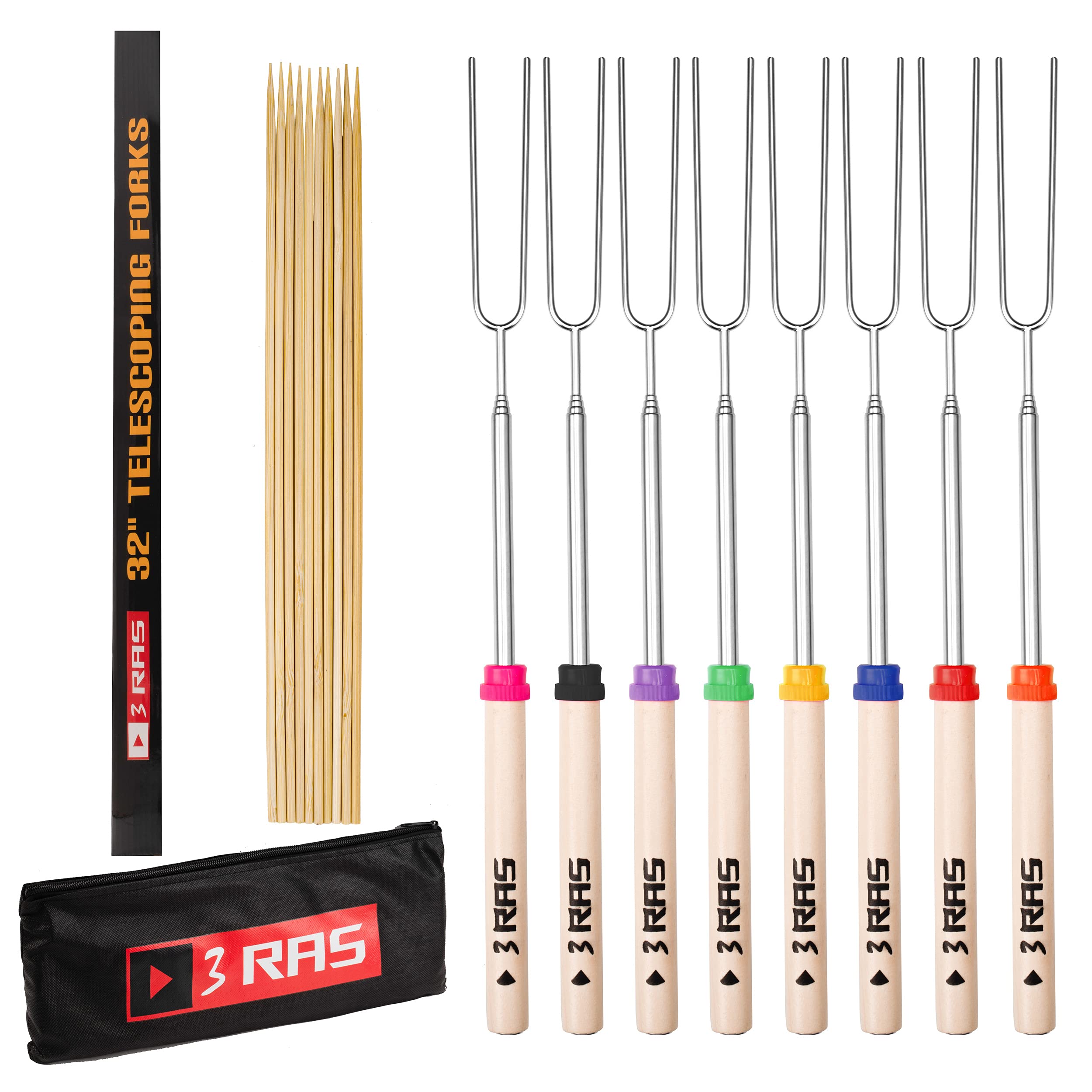 Buy Marshmallow Roasting SticksSet of 8 Smores sticks & Hot Dog Forks