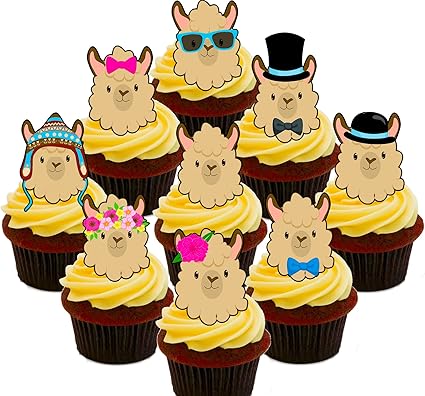 Made4you Lot De 36 Decorations Comestibles Pour Gateaux Motif Lama Alpaga Amazon Fr Cuisine Et Maison