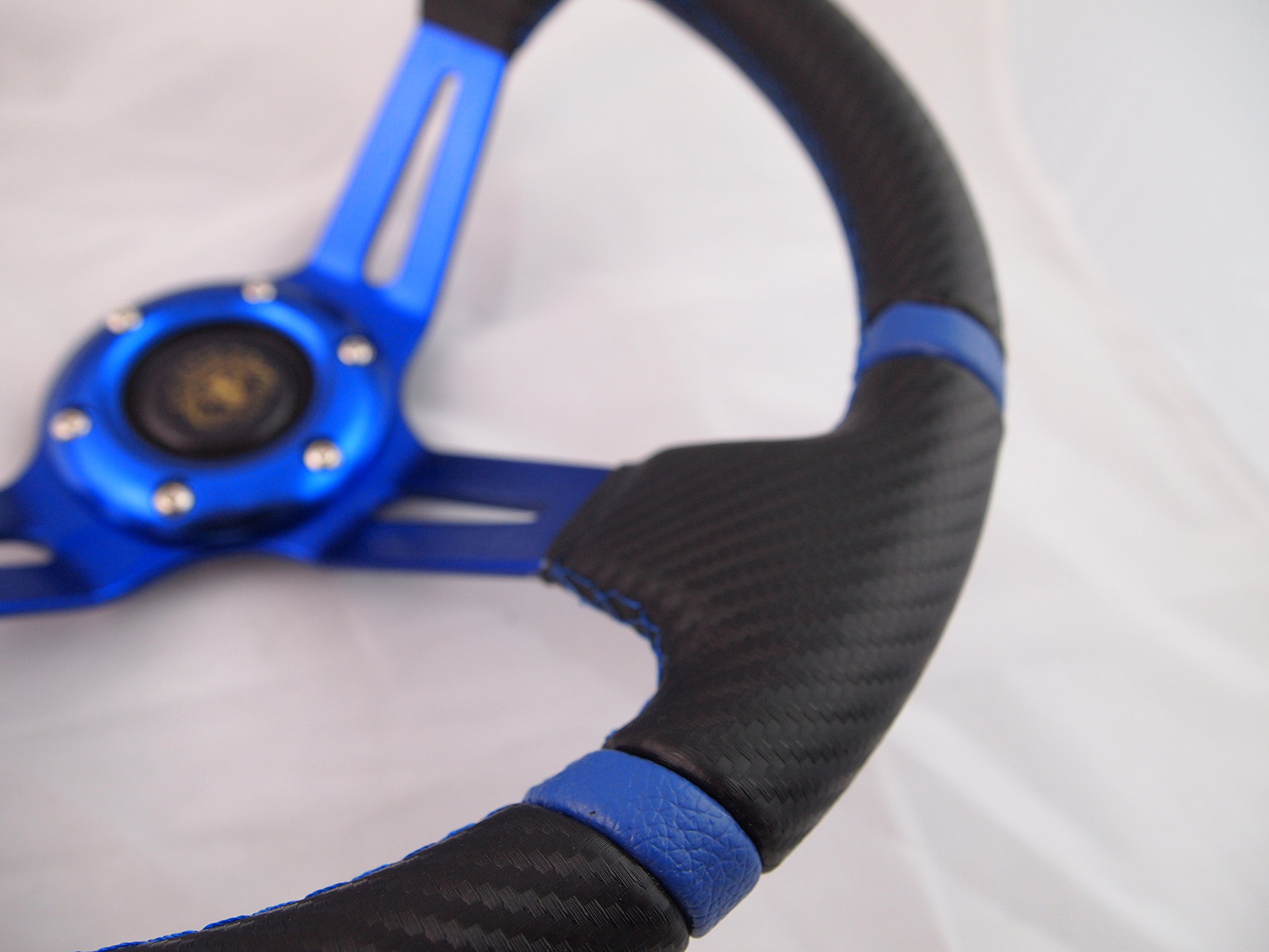 White 3-Spoke Boat Steering Wheel With 3/4