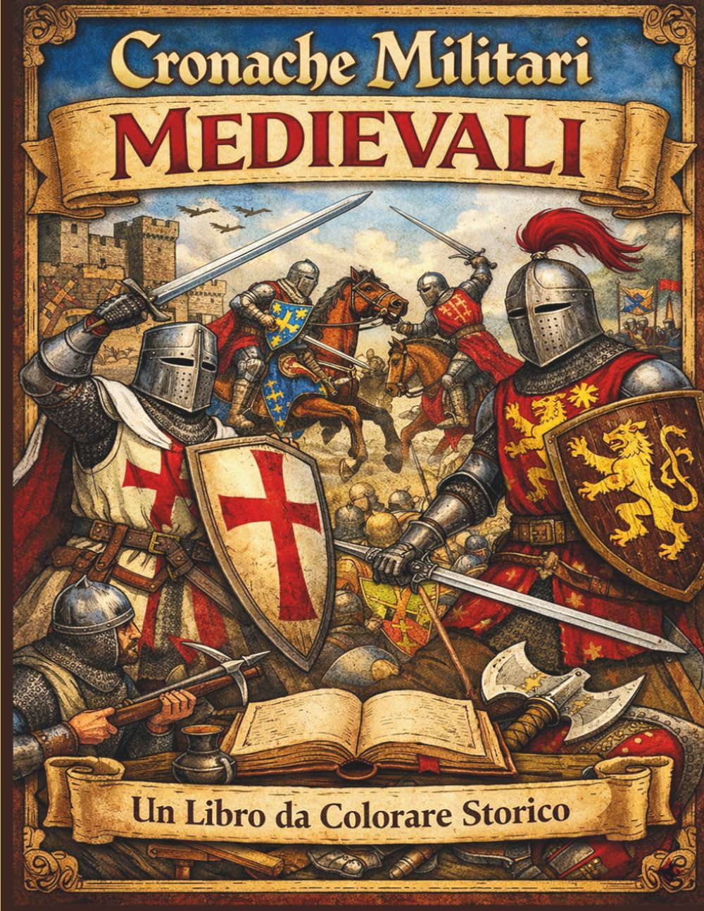 Cronache Militari Medievali Un Libro da Colorare Storico