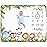 Safari Milestone Blanket for Boy - Jungle Animals Theme, Monthly Tracker with Wreath, Soft Fleece 50x40, Newborn Photo Prop, Cute Nursery Decor for New Moms