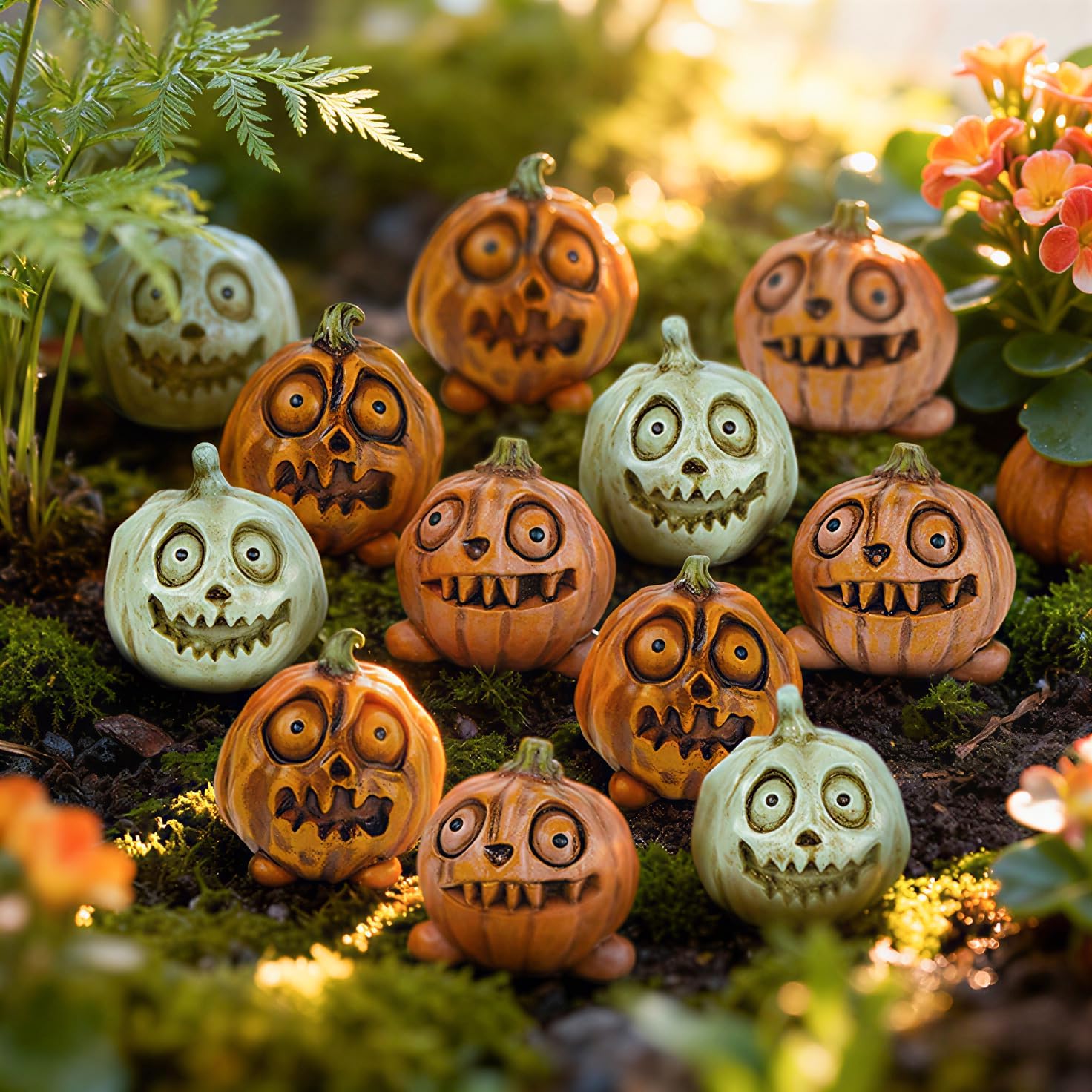 Amazon.com: U WONDERFUL Mini Pumpkins Fall Decorations - 12PCS ...