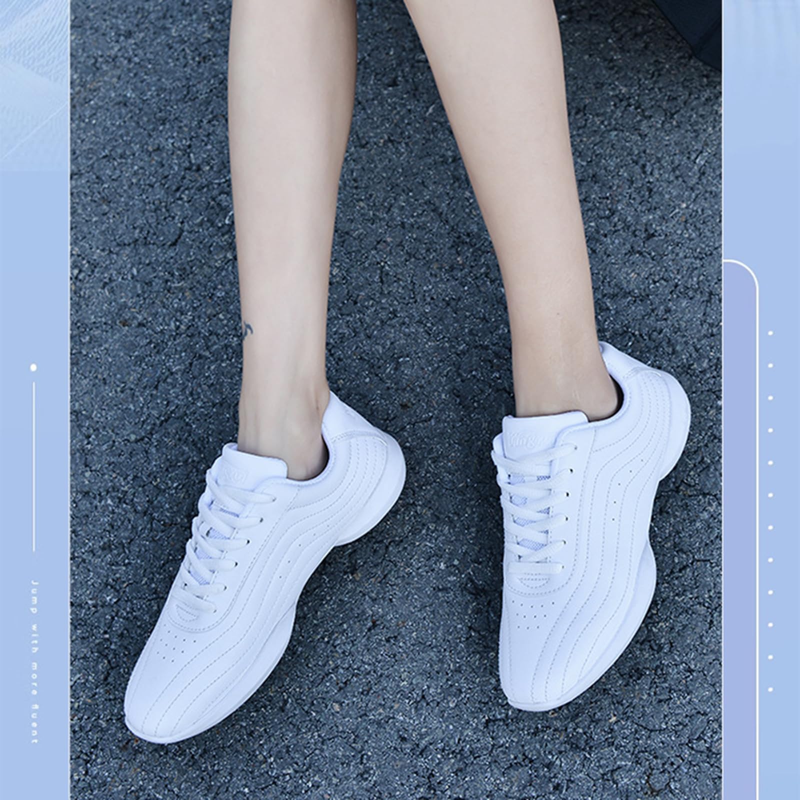 Calzature Leggere Ammortizzate Scarpe Da Cheerleader Traspiranti E Leggere  - Con Suola In Gomma Antiscivolo E Assorbimento Urti Scarpe Antiscivolo  Bambini, image size:1600x1600