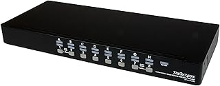 StarTech.com SV1631DUSBUK 16 Port 1U RackMount USB KVM Switch Kit with OSD and Cables, KVM Switch, 16 x KVM Port(s), 1 Local User, Desktop