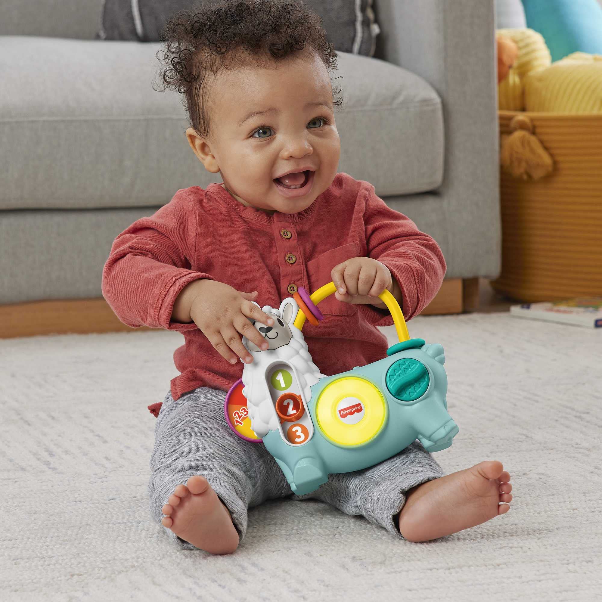 Fisher-Price Linkimals Zabawki edukacyjne dla niemowląt i dzieci, interaktywne światła i muzyka, 123 aktywności z ostrzami, wersja holenderska, HNM96