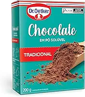 Dr. Oetker Chocolate em Pó Solúvel, Tradicional, Para Saborosas Receitas de Bolos, Tortas, Brigadeiros e Sobremesas com Chocolate, 200g