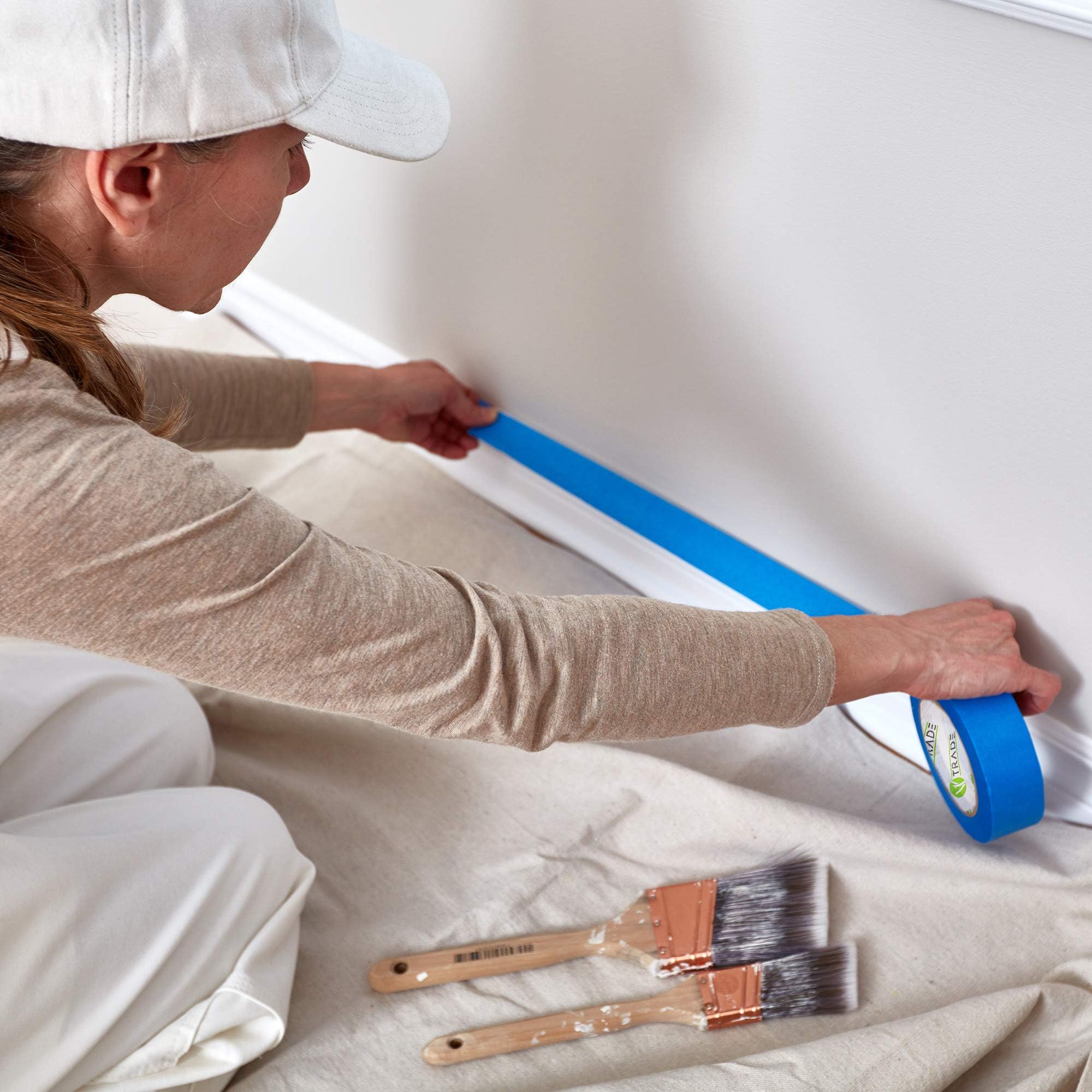 V1 Trade - Nastro da pittore - Blue Tape, resistente ai raggi UV, impermeabile, per esterni, blu