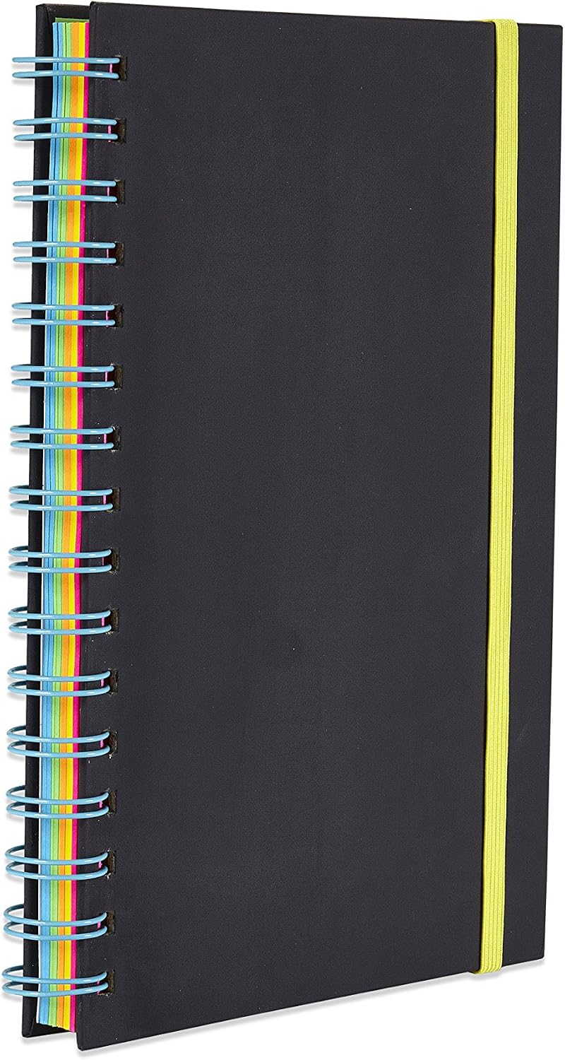 Astrobrights Twin Wire Journal, 6.5” x 8.5”, Multi-Color Ruled Pages, 180 Pages(99728)