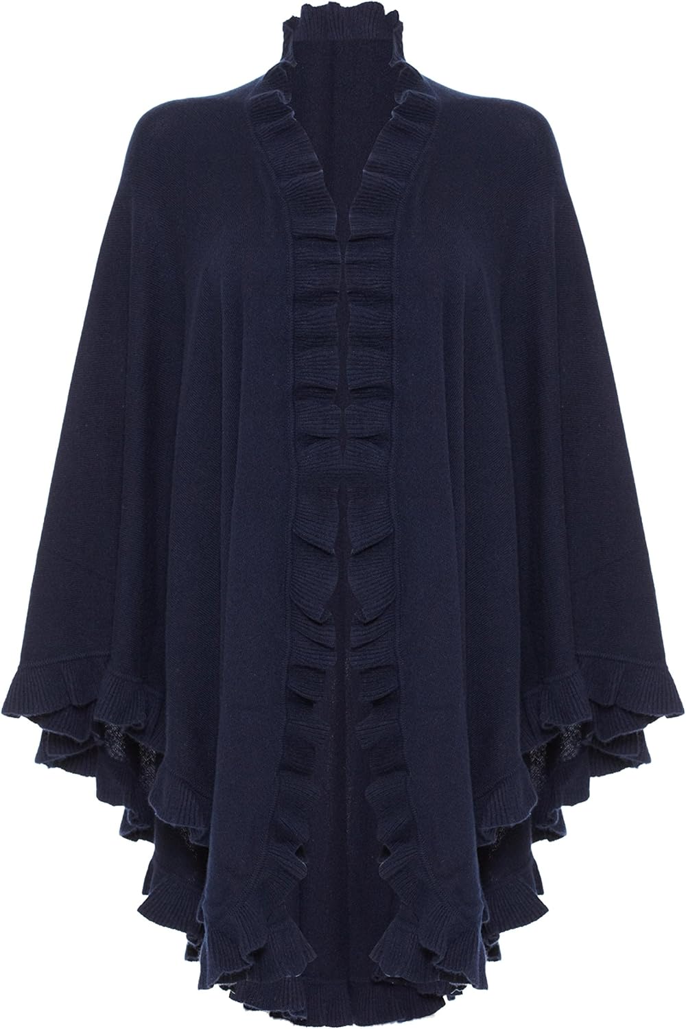 Oxfords Cashmere Pure Cashmere Ladies Frilly Cape