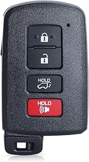 Keyless Entry Smart Prox Remote Key Fob Replacement for Toyota RAV4 2013 2014 2015 2016 2017 2018 4 Buttons 8A Chip 281451-0020 G Board FCC ID:HYQ14FBA PN:89904-0R080