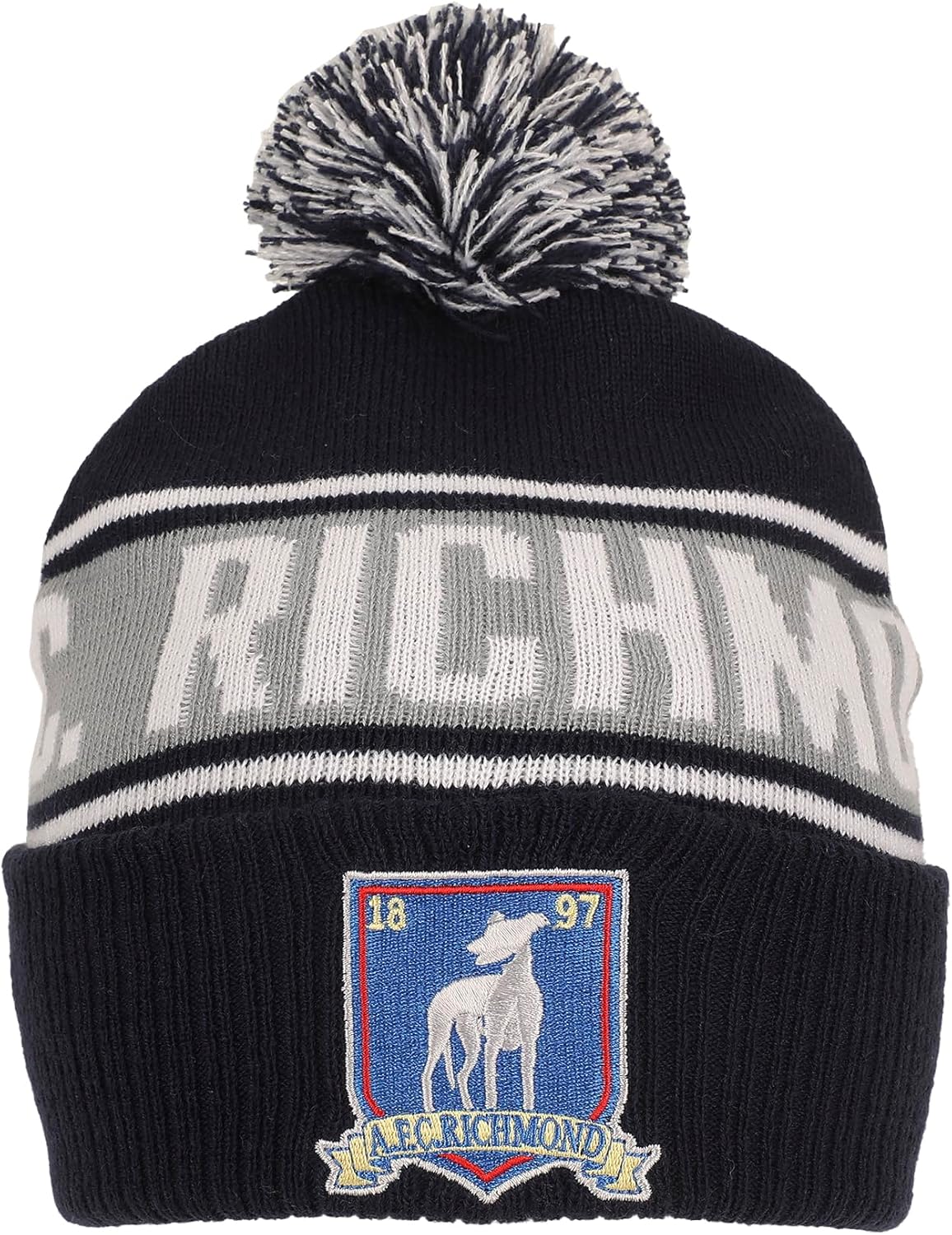 Bioworld Ted Lasso Jacquard and Logo Black Cuff Beanie - Image 6