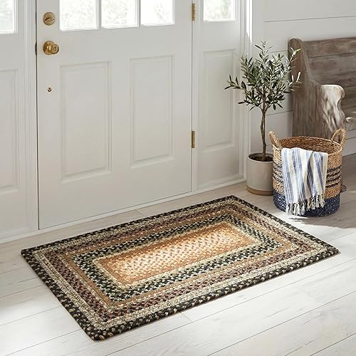 Washable Rug Outdoor Braided Collection - 2' x 3', Multi,
