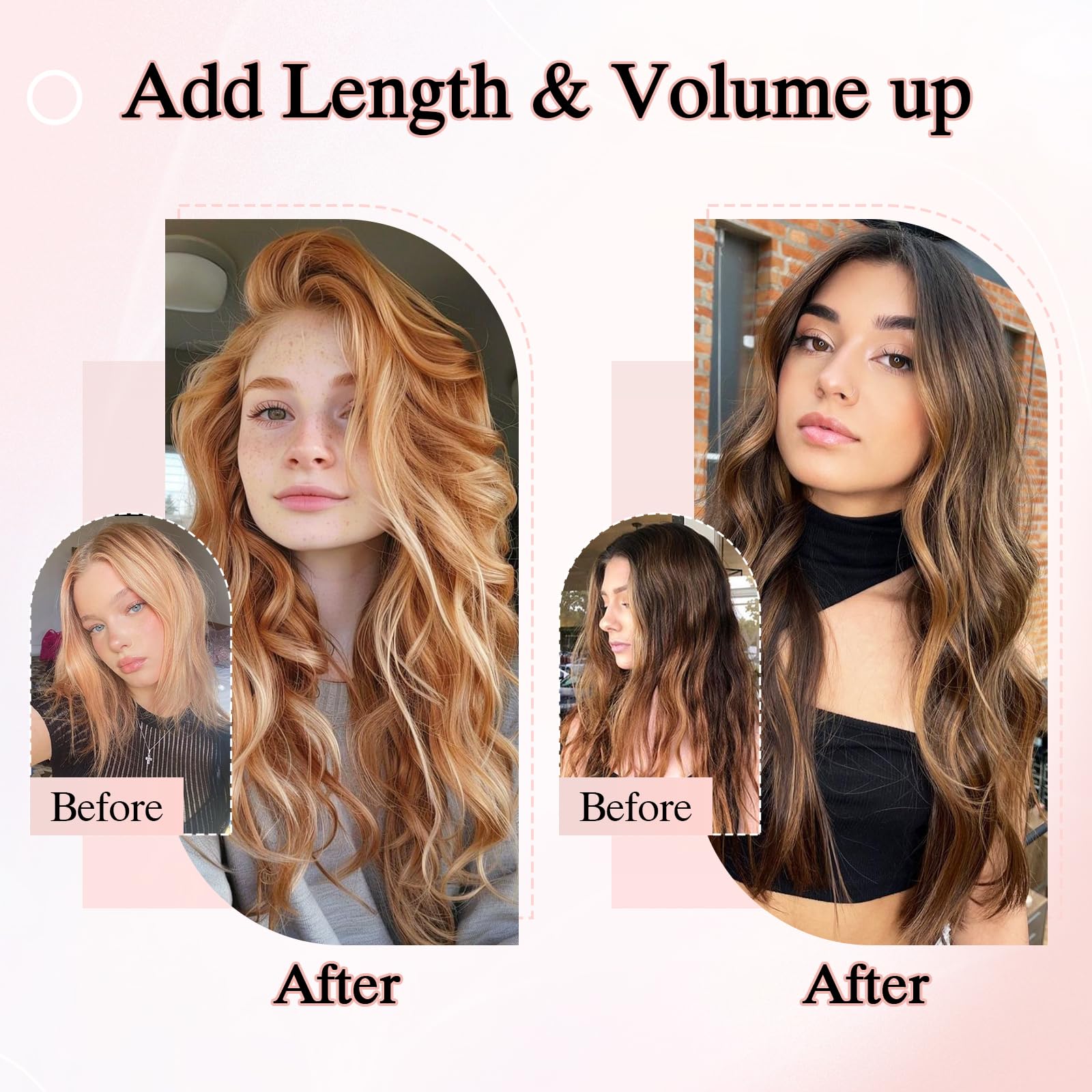 SEGOHAIR 10Pcs Human Hair Tape in Extensions, 16" Thin Tape Hair Extensions - Image 3