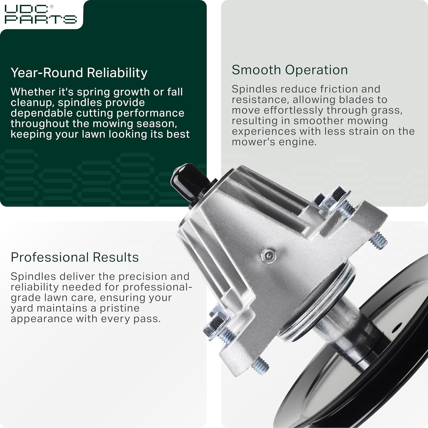 UDC Parts 918-06977A Spindle Assembly / 46 inch Deck/Replacement for MTD 490-130-C014 618-06977A 618-06977 Cub Cadet LT46 LX46 Craftsman 20442 Pro Lawn Tractor