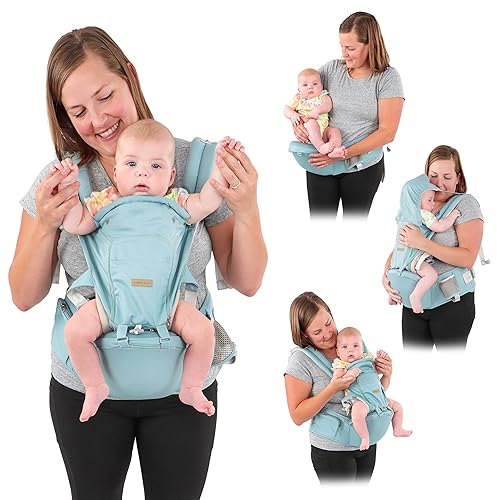 Acorn Baby Portabebés para padres con asiento de cadera, portador ergonómico 6 en 1 para lactancia materna para padres