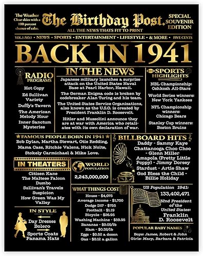 Miniatura 34 de Stuff4 Póster dorado de cumpleaños número 30 sin marco, periódico dorado nacido en 1995, feliz cumpleaños 30 para hombres y mujeres, regalos retro