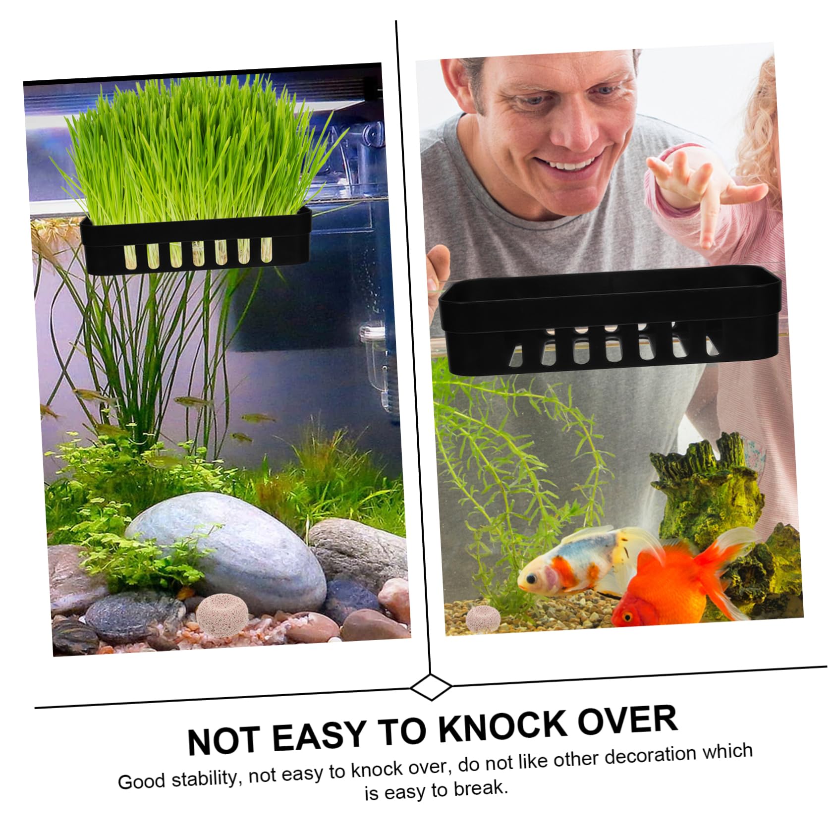 Toddmomy 5 Zestawów Roślina Wodna Doniczka Akcesoria Do Akwarium Fish Tank Plant Pot Wodne Sadzenia Garnek Akwarium Wiszące Sadzarka Akwarium Sadzenia Kosze Fish Tank Uchwyt Na 2 szt*5