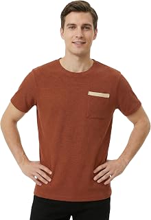 VIYA FASHION Men's Round Neck Cotton T-Shirt with Front Pocket | Slim Fit Half Sleeve Casual Tee Price In India