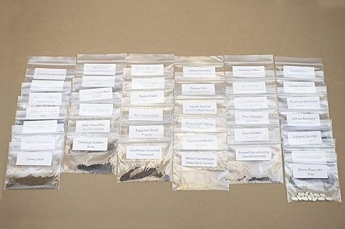 Miniatura 5 de Shop Succulents | Kit de jardín de supervivencia de emergencia | 14,000 semillas de reliquia sin OMG con larga vida útil, 38 paquetes variados de