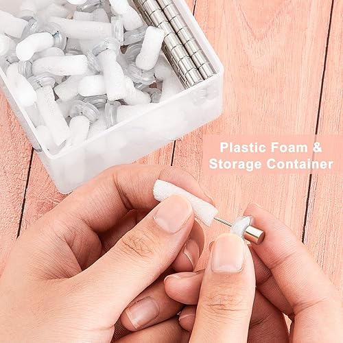 Miniatura 5 de Imanes magnéticos para colgar pósteres y fotos para paredes, tablones de anuncios (50)