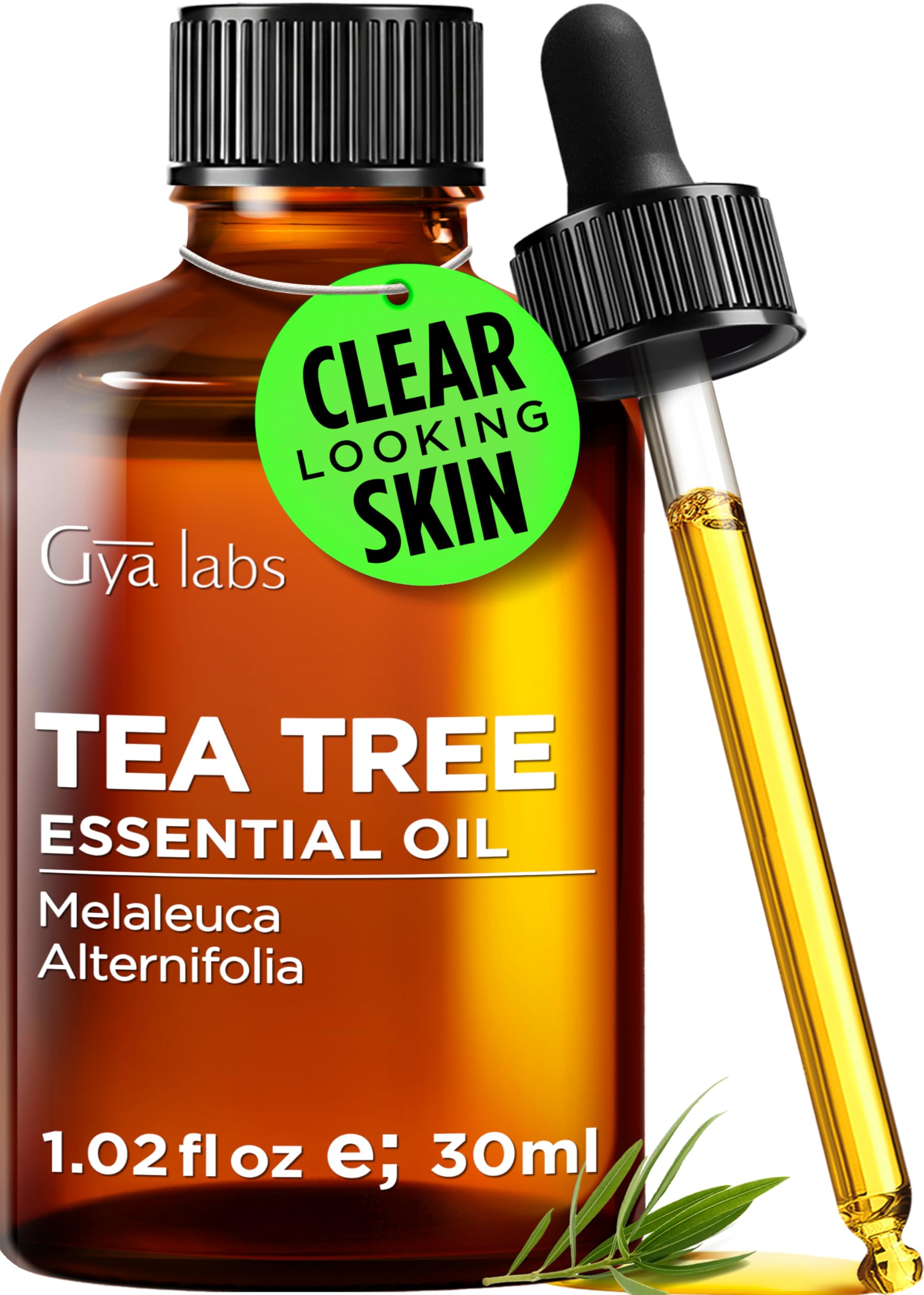 Tea Tree Essential Oil for Skin, Hair &amp; Diffuser - 1.02 Fl Oz