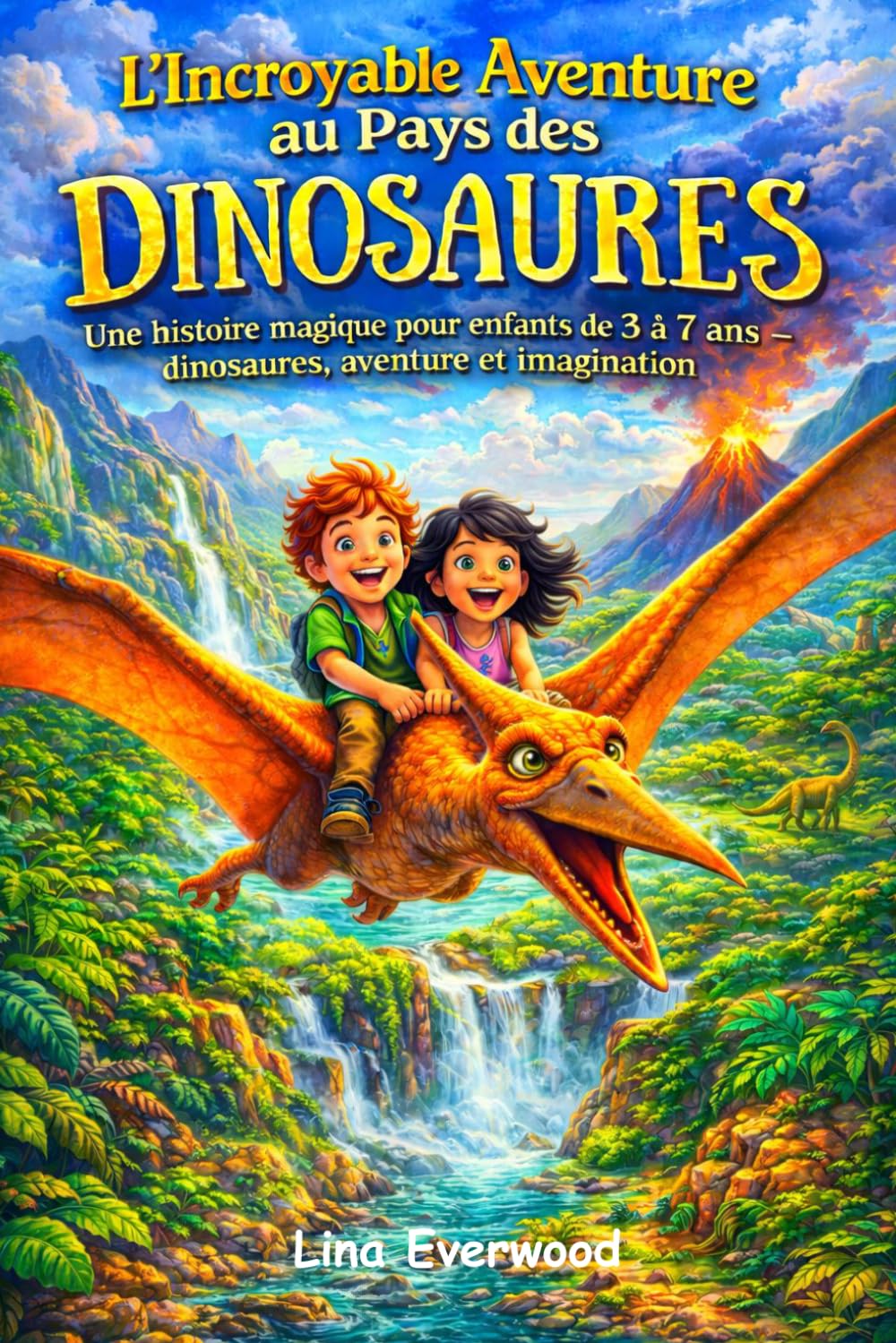 L’Incroyable Aventure au Pays des Dinosaures: Une histoire magique pour enfants de 3 à 7 ans dinosaures, aventure et imagination, livre illustré captivant, histoire du soir, livre éducatif enfant