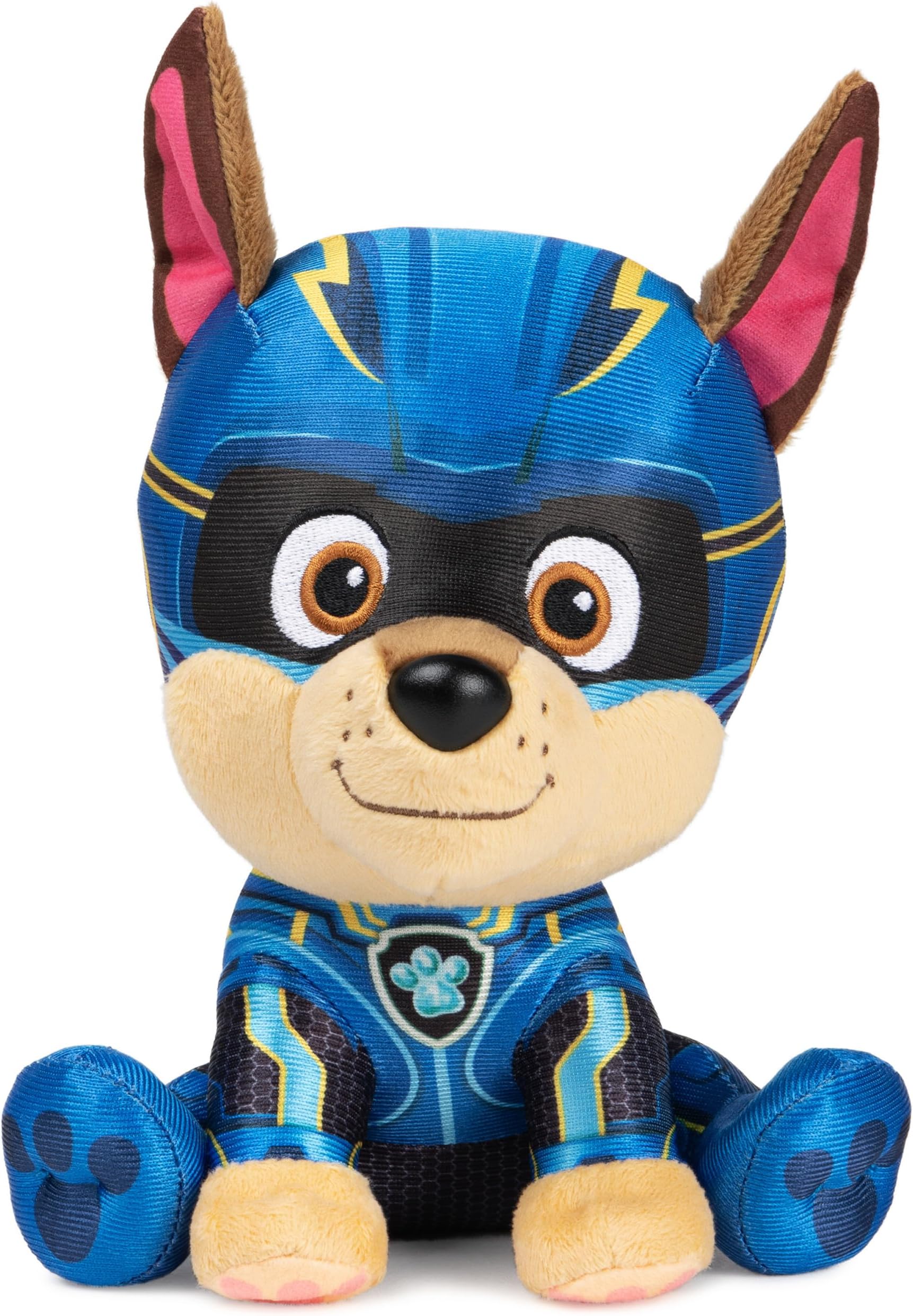 PAW Patrol: The Mighty Movie Chase Stuffed Animal, Officially Licensed Plush Toy for Ages 1 and Up, 6”