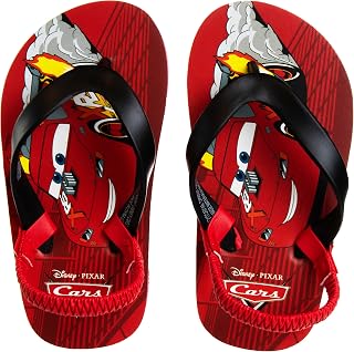 Girls Boys Character Flip Flops Sandals Kids Water Shoes - Minnie Mouse Mickey Moana Toy Story Elsa Frozen Cars Encanto Princess Thong Beach Slides Summer Slip On Quick Dry (Toddler-Little Kid)