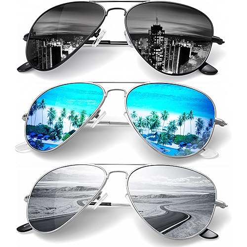 KALIYADI Classic Aviator Sunglasses for Men Women Driving Sun glasses Polarized Lens UV Blocking