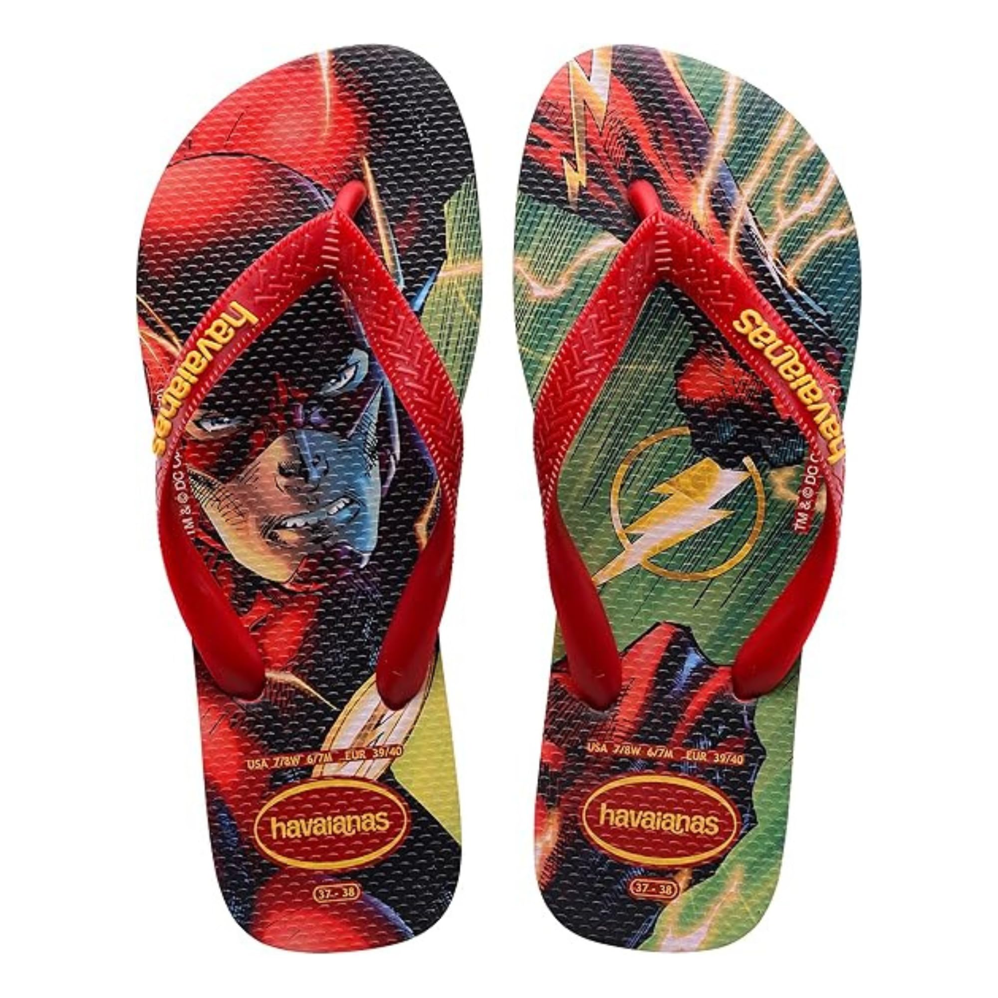 Havaianas  Kids Red ' Flip Flops in Size 1.5, Sports Direct