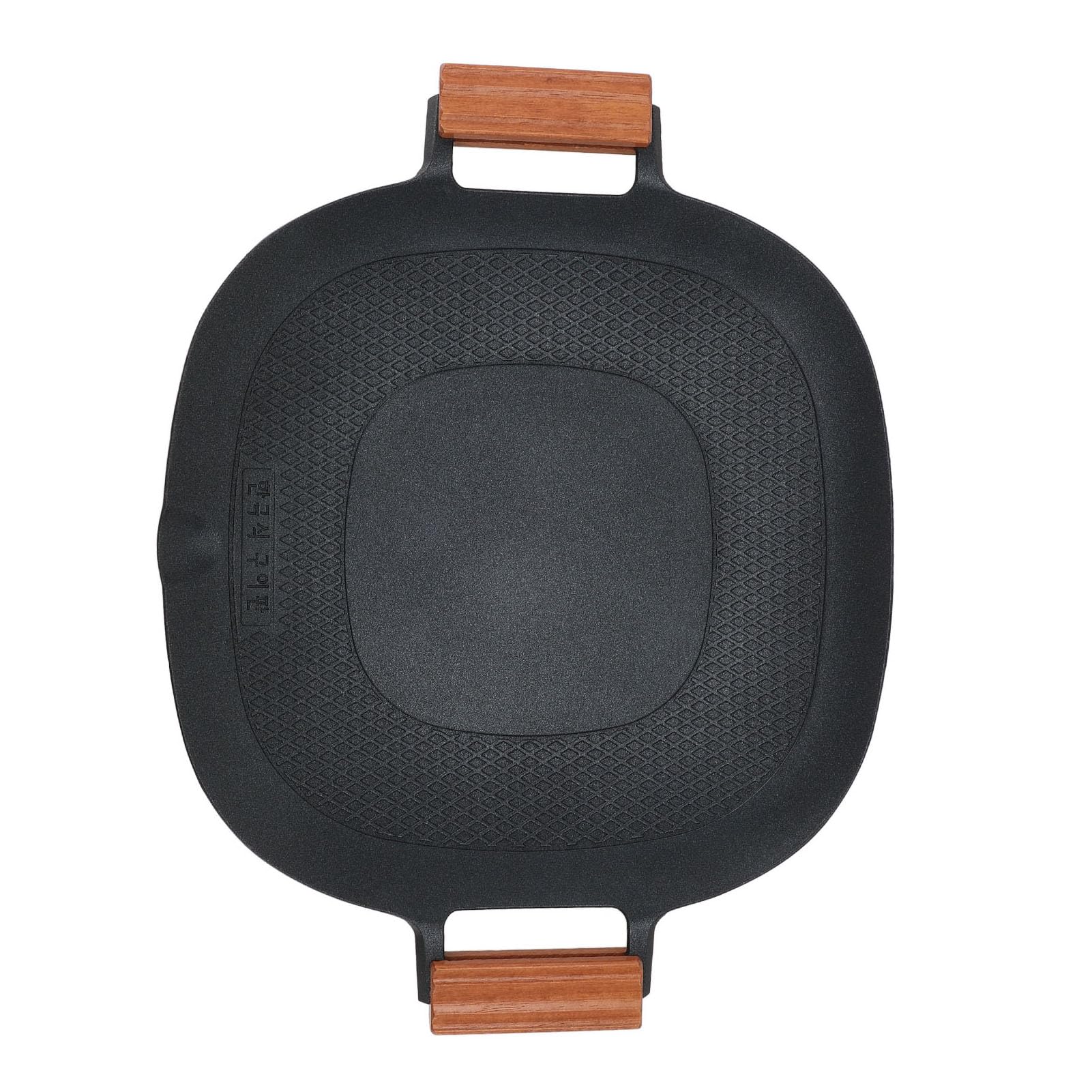 SEAFRONT Alloy BBQ Griglia Padella, 15.2x12.6in Fondo Piatto