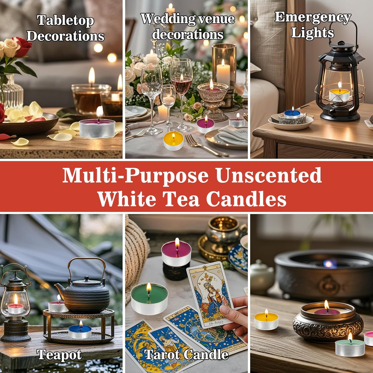 Mixed Color Tea Lights Candles Bulk - 25pcs Mini Votive Tea Lights Shabbat Candles Soy Candle Mini Candle with Cotton Wick for Home Decoration,Wedding, Emergencies - Image 4