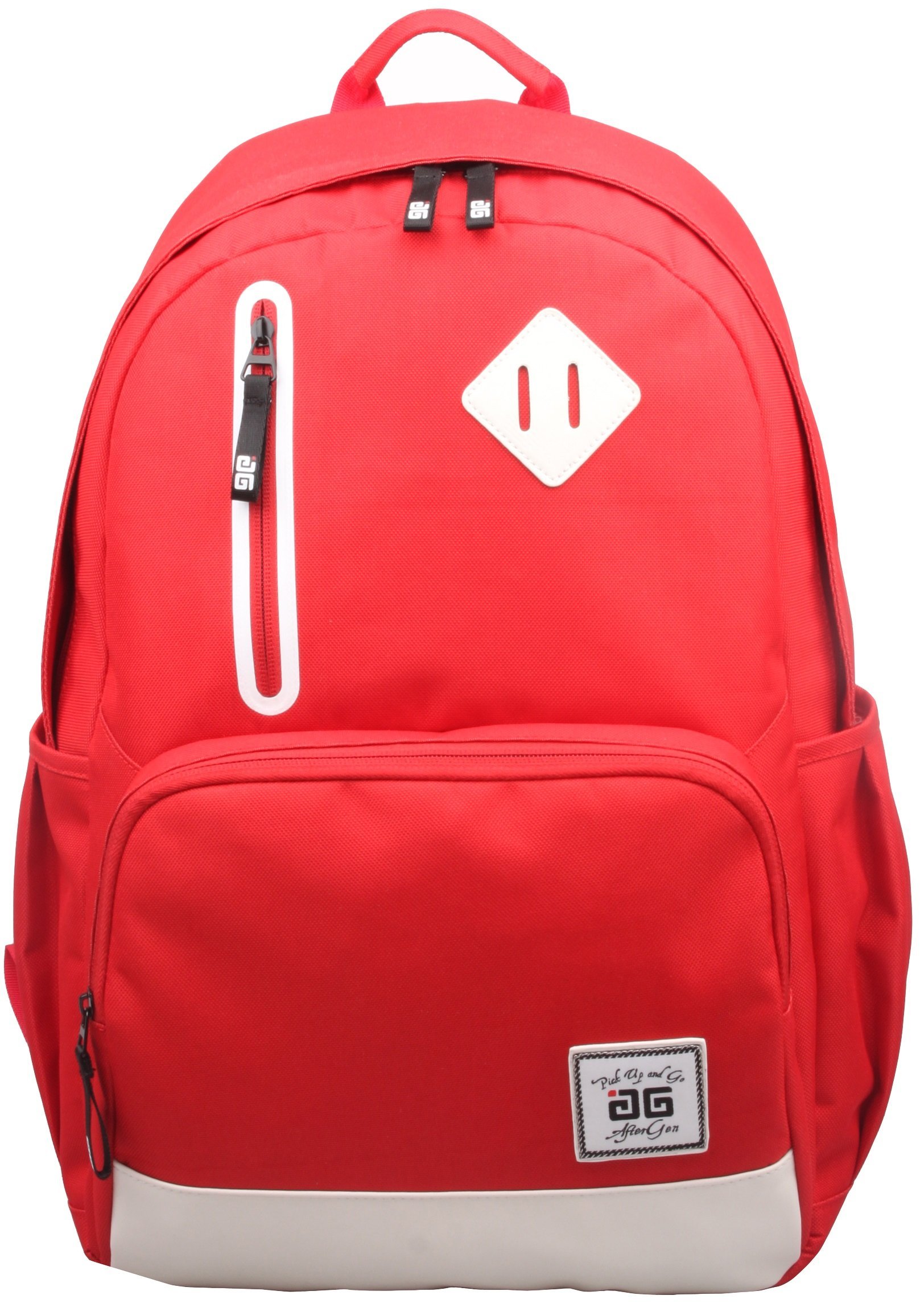 AfterGen Back to School Backpack Laptop Lightweight, Red