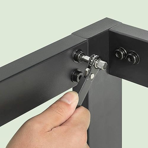 Miniatura 6 de ZINUS Arnav - Marco de cama de metal con cabecero soporte de listones de madera no necesita somier fácil de montar tamaño King