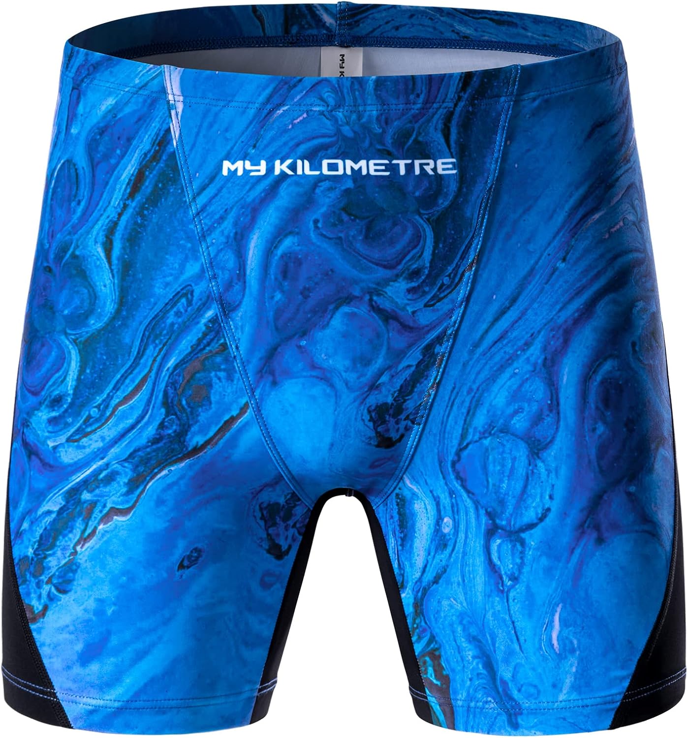 MY KILOMETRE Men's Square Leg Swimsuits Briefs Quick Dry Durable Athletic Swim Jammers for Training Swimming - Image 4