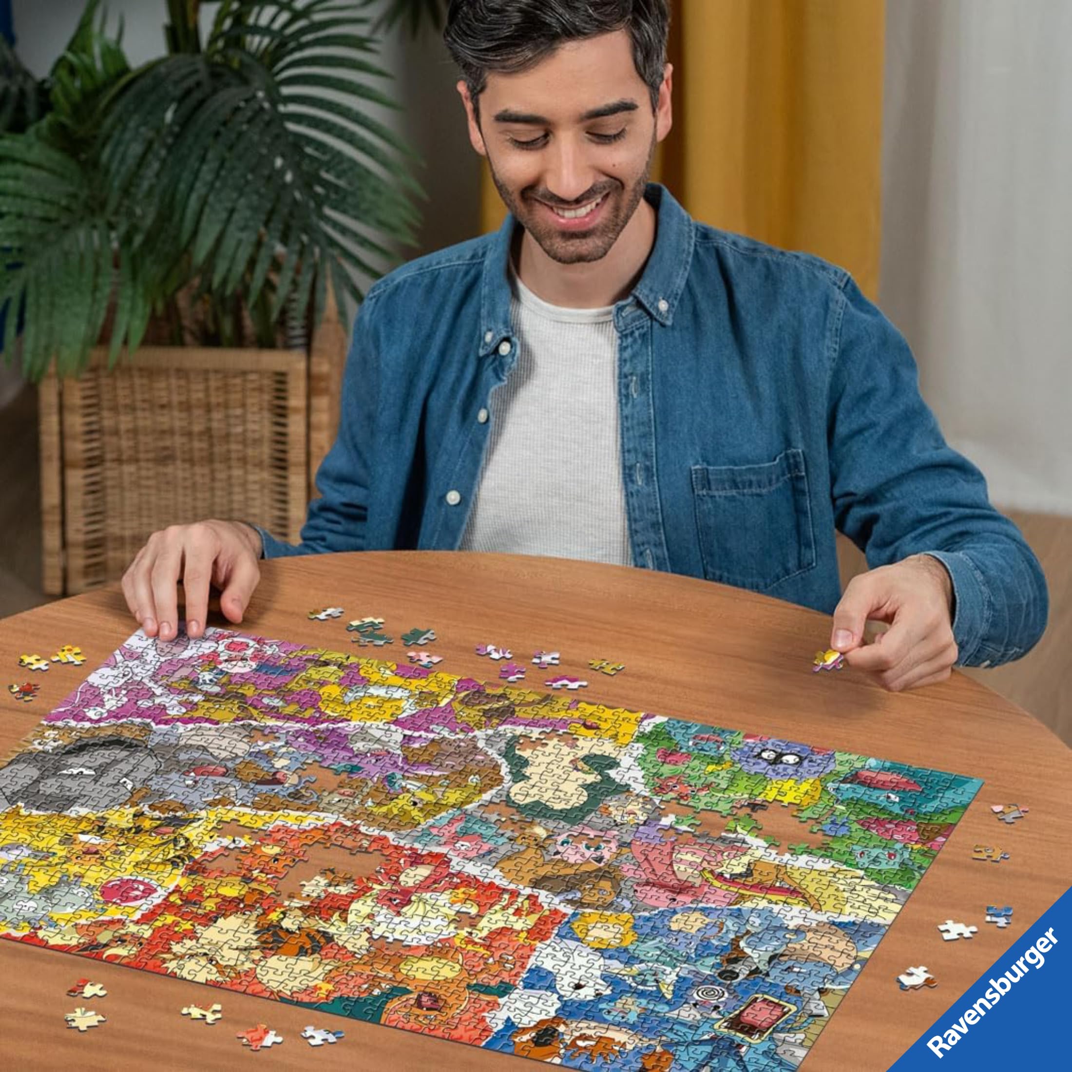 Ravensburger - Puzzle Pokemon | Puzzle 1000 Piezas | Puzzles Adultos 70x50cm | Puzzles Pokemon 1000 Piezas | Rompecabezas Adultos y Niños +14 años