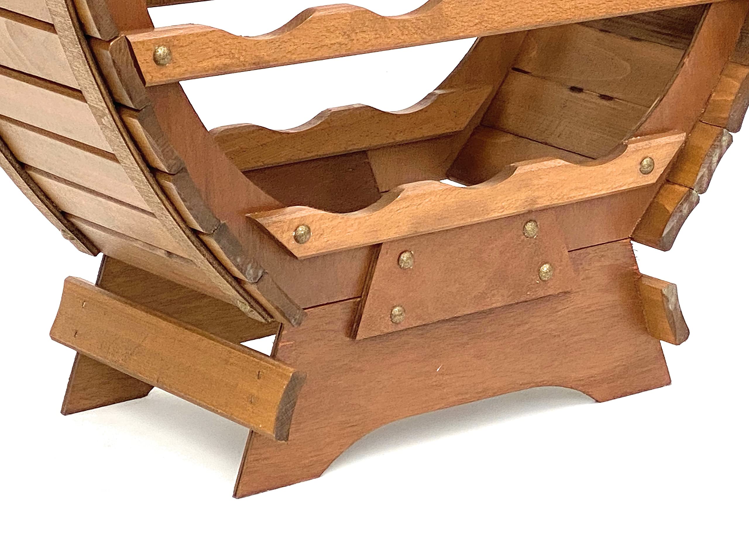 DanDiBo Weinregal Holz Stehend Weinfass 24 Flaschen Braun Flaschenregal Flaschenhalter Fass