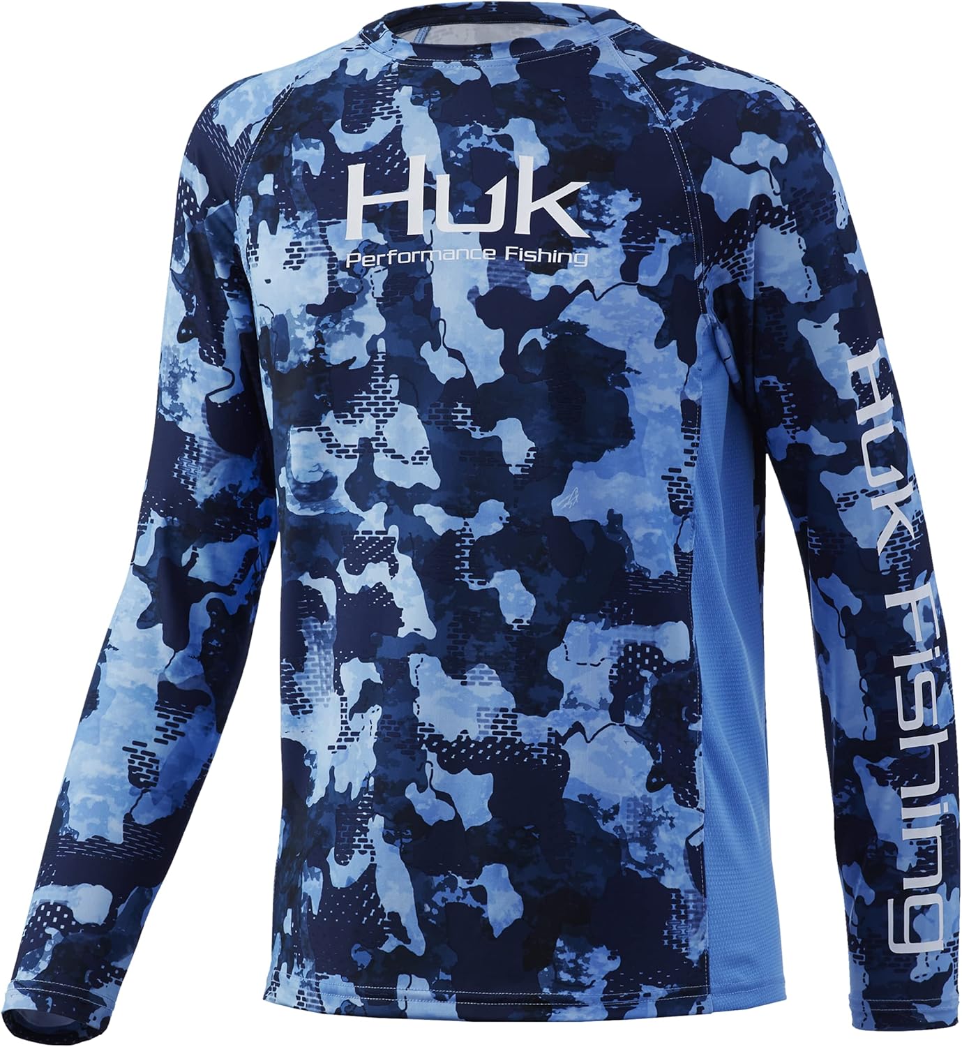 HUK boys unisex-child Pursuit Camo Shirt | Kid's Long Sleeve Performance Shirt