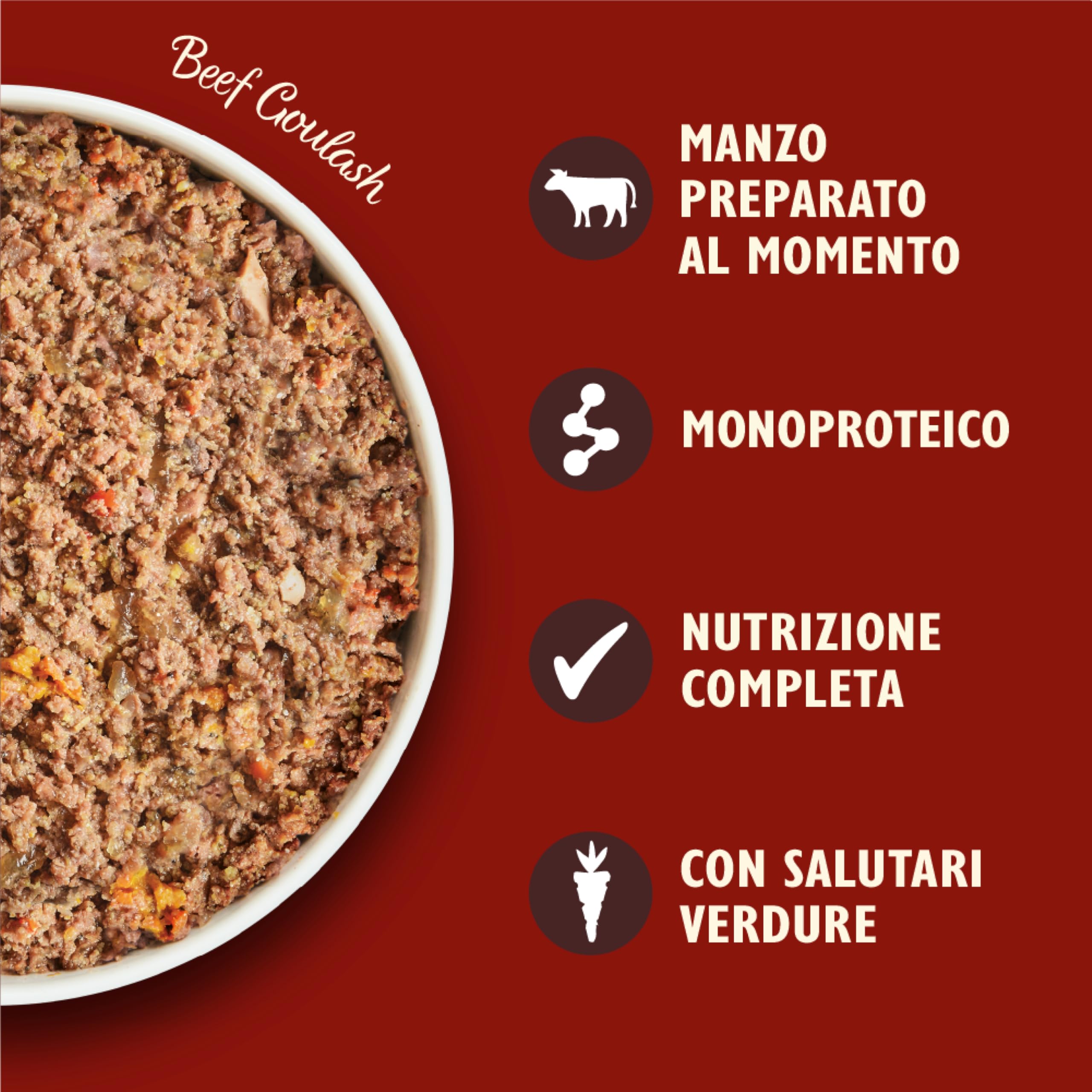 Lily's Kitchen Prodotto con ingredienti naturali Cibo umido per cani adulti Gulasch di manzo 6 x 400 g