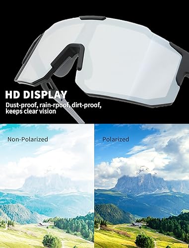 Miniatura 5 de Celdelin Gafas de sol polarizadas deportivas para ciclismo para hombres y mujeres, UV400, ligeras, juveniles, béisbol, MTB, bicicleta de carretera,