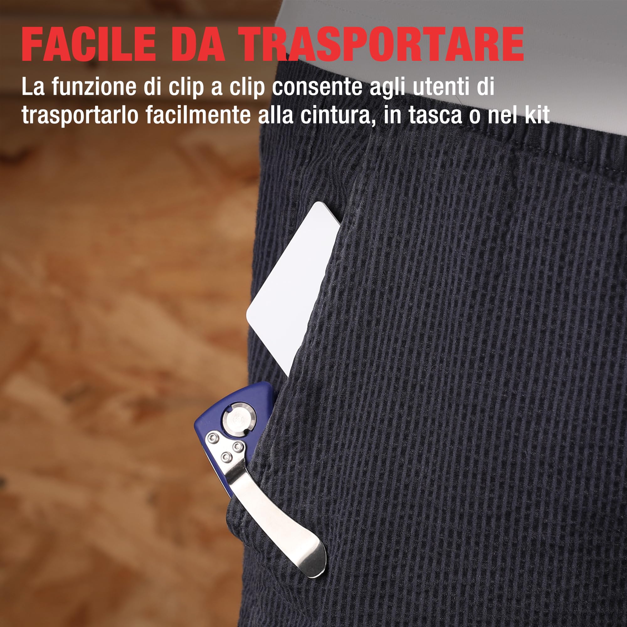 WORKPRO Coltello Cutter Multifunzione Taglierino Tascabile con Cambio Rapido 5PC Lame di Ricambio