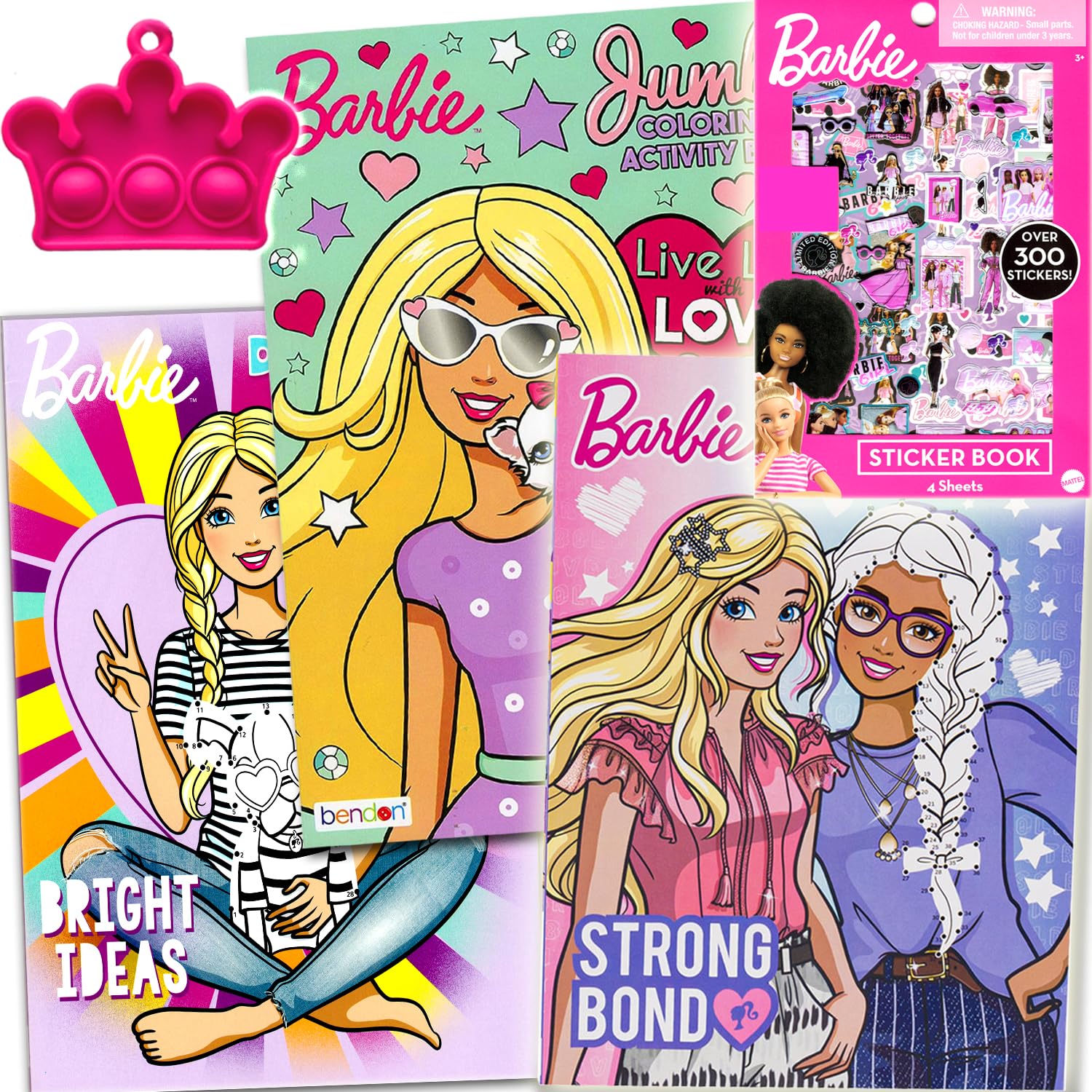 Barbie Coloring Book and Sticker Activity Set for Kids