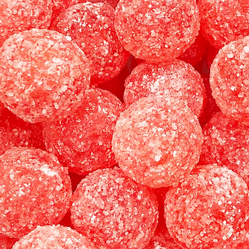 BarnettsMega Sour Candy Cherry - Trendy Sweet Bags 104g - Traditionally Handmade Sweets - Sour Coating Lasts 20 Seconds - Candies for Party Bag, Gift Hamper, or Hamper Box