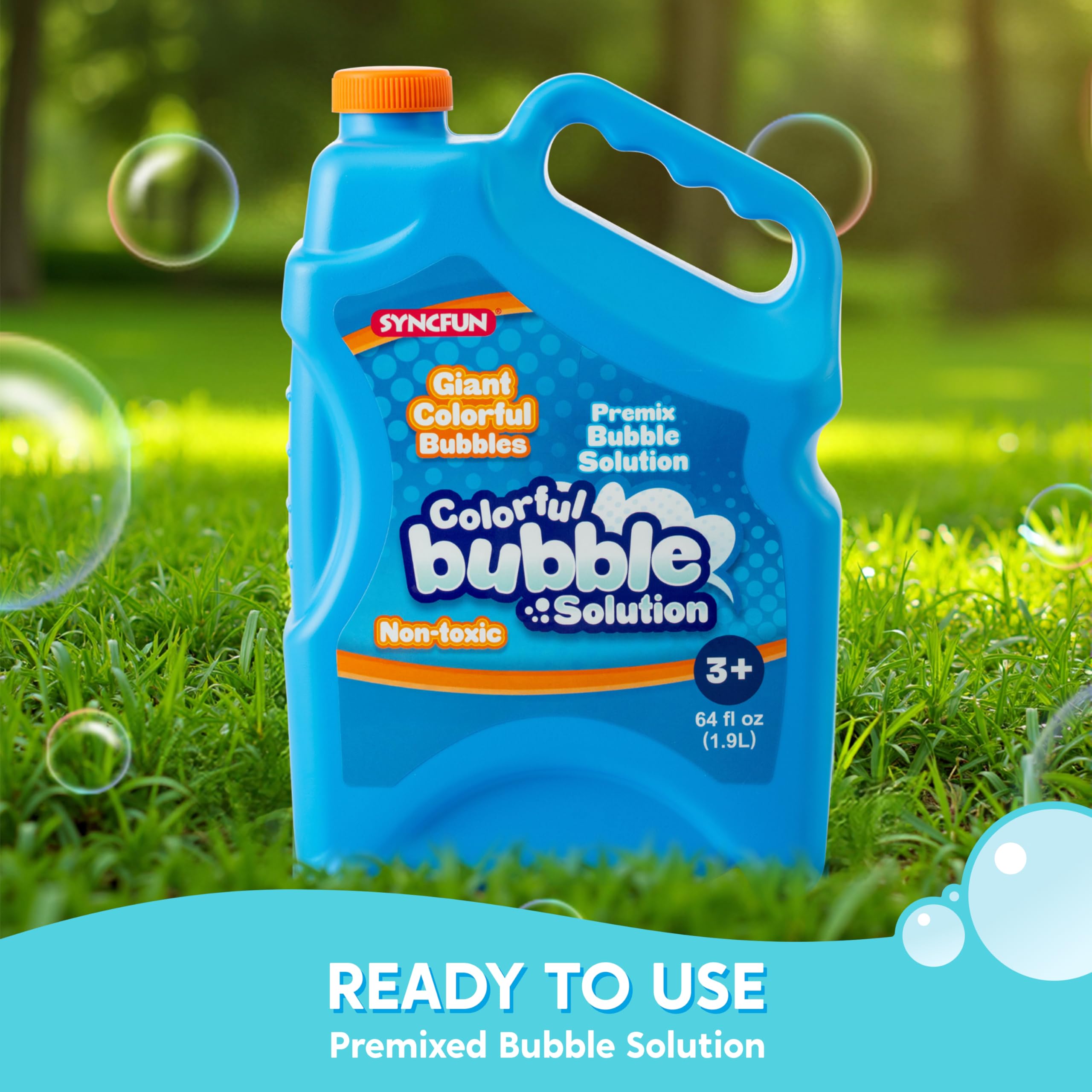 Amazon.com: SYNCFUN 64 oz Premixed Bubble Solution, 1.9L Giant Pre