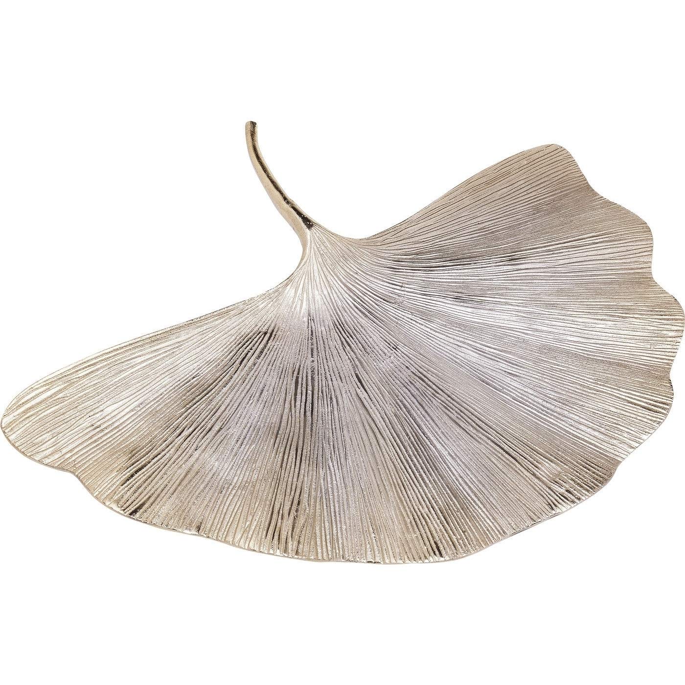 Kare Leaf-Decoración para Pared (59 cm), diseño de Ginkgo, Multicolor, Metal, Dorado, Talla única