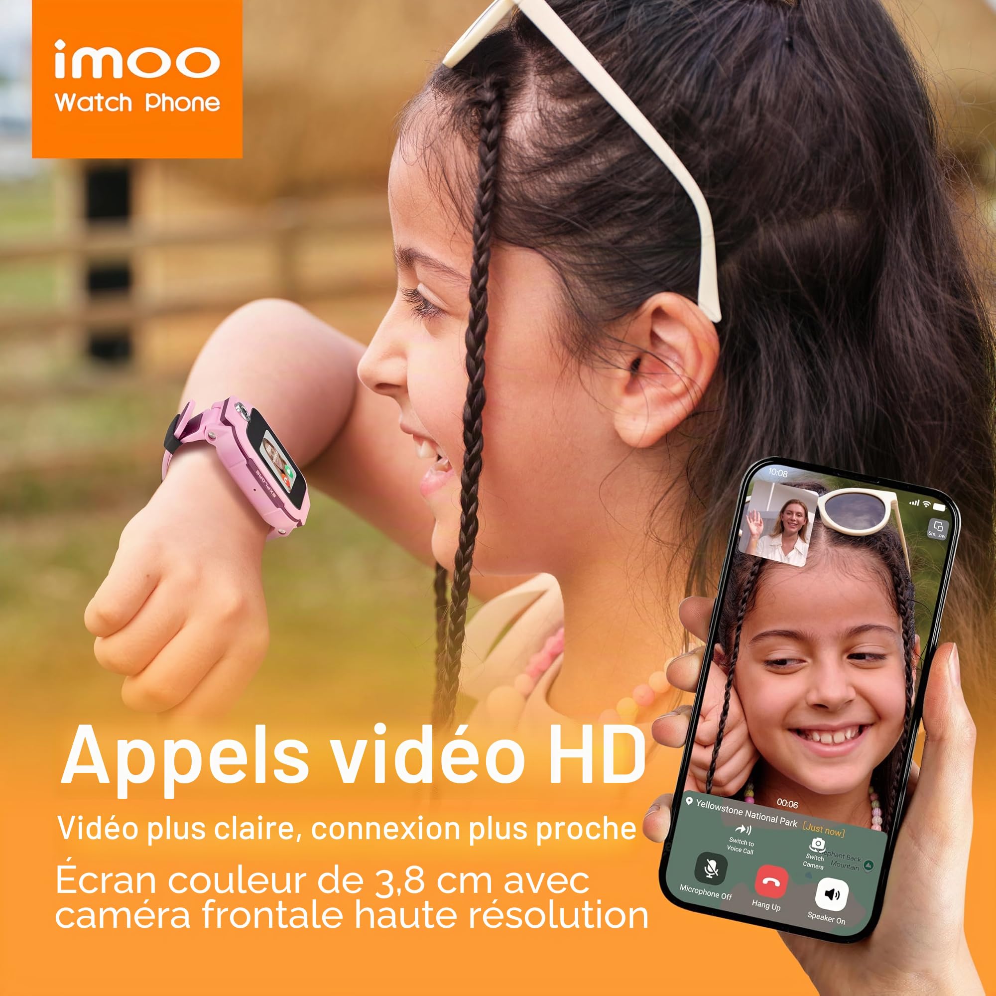 imoo Z3 Montre Connectée Enfant, Appels Vidéo, GPS, SIM, SOS, IPX8, Bleu | Appels Vidéo HD, VoLTE, Chat, GPS traceur, Compatible SIM, Appel SOS, Étanche IPX8, Caméra, Mode École, Système Sécurisé